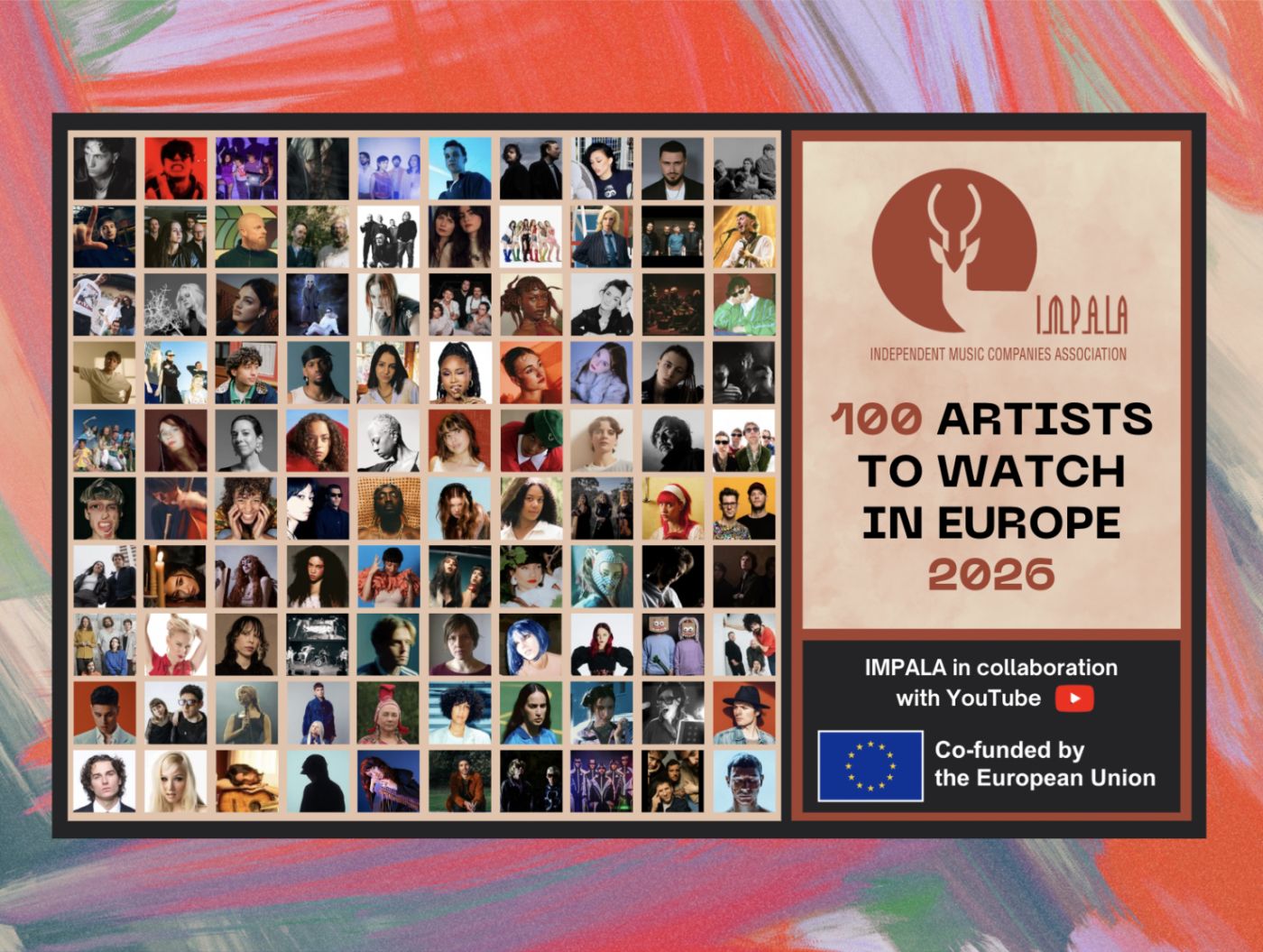 100 Artists to Watch Banner 2026