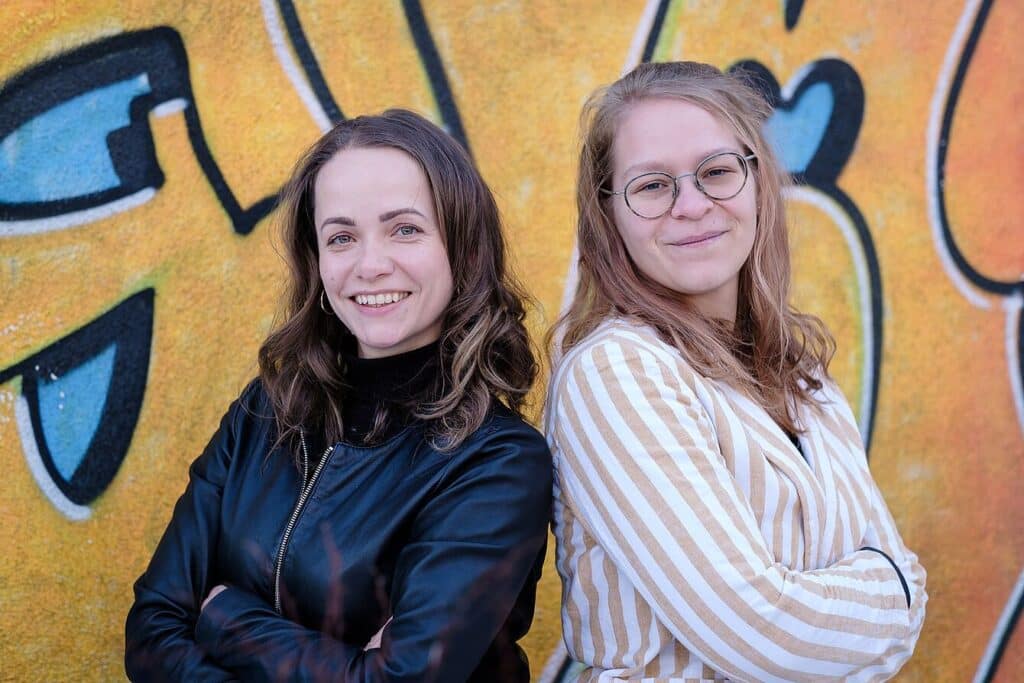 Bild der Beat The Silence Gründerinnen Anna Blaskó und Mariann Grunenwald