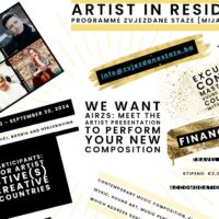 Plakat Artist in Residence Programme Zvjezdane Staze