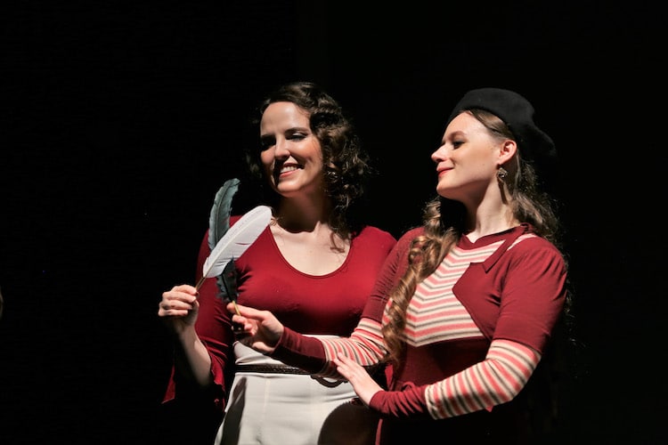 Aufatmen: Rebecca Nelsen und Anna Nekhames