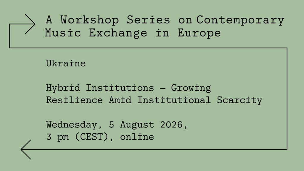 Contemporary Music Exchange in Europe - Ukraine