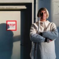 Cordula Bösze in der Post City in Linz