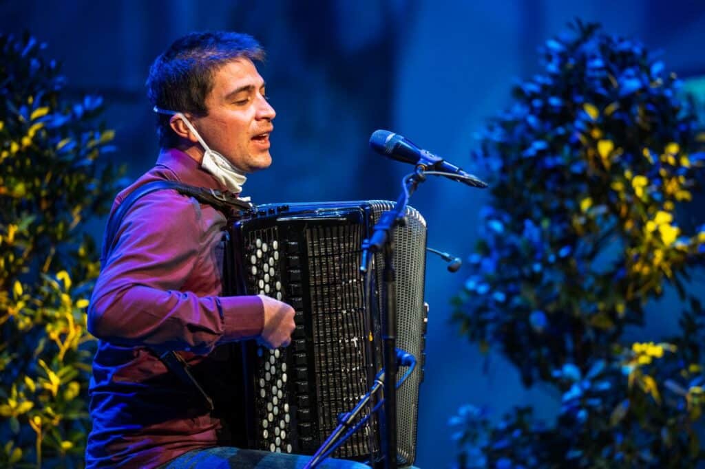 Bild des Duos Schuberth & Muñoz Camarero bei den Europäischen Literaturtagen © Sascha Osaka