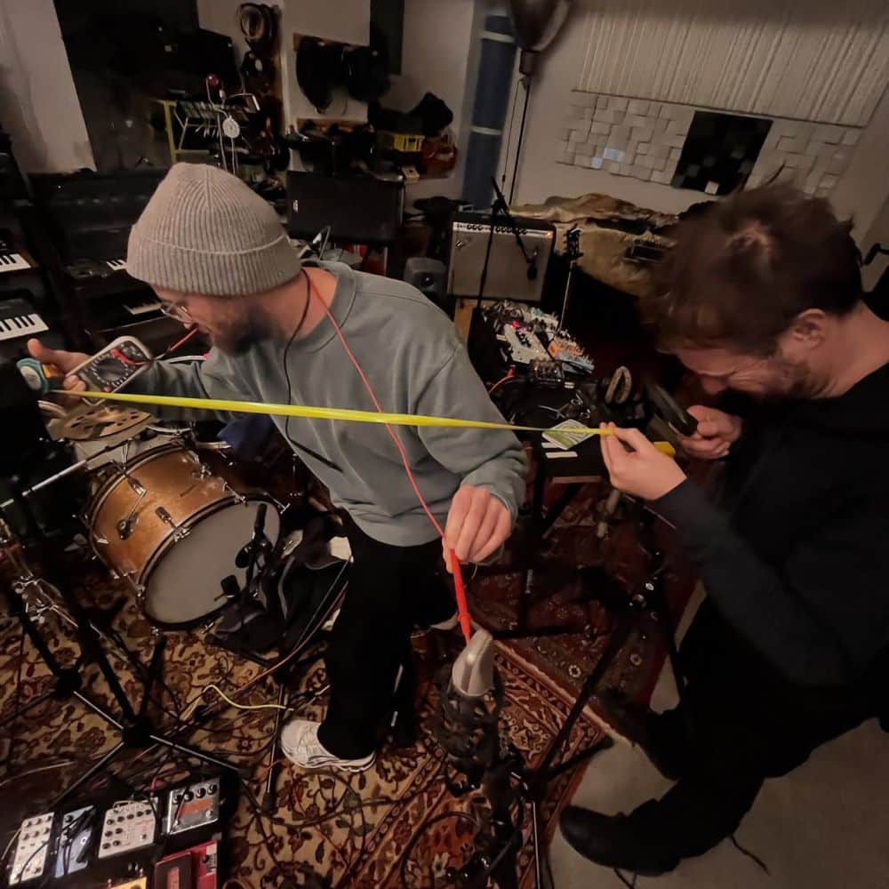 Bild der Band Elektro Guzzi im Proberaum