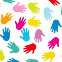 Bild bunte Hände