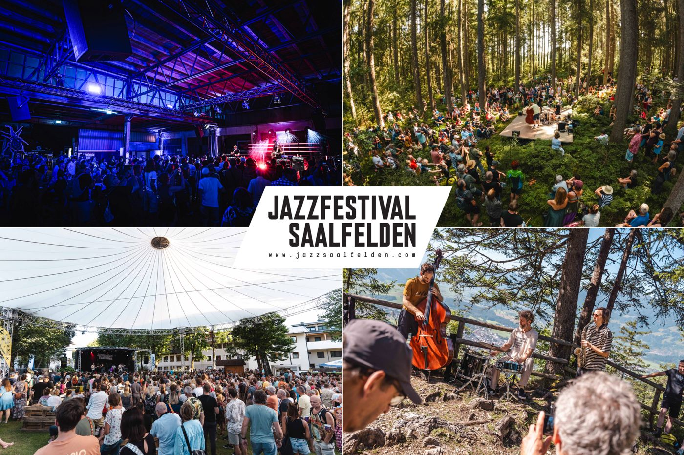 Collage vom Jazzfestival Saalfelden