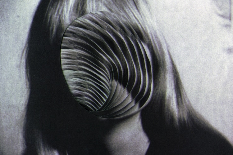 Karin Fisslthaler (2018), »Afraid (for Nico)«, dreidimensionale Collage, Courtesy: Galerie Raum mit Licht © Bildrecht, WienFörderung für Medienkunst