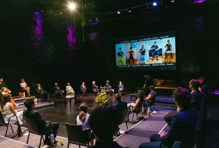 Musiker*innen des Klangforum Wien mit einem digitalen musikalischen Kommentar zur Corona Pandemie