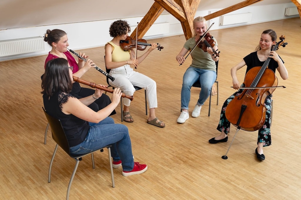 Musizieren in der Gruppe an der Universität Mozarteum Salzburg