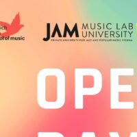 Grafik Open Day der JAM MUSIC LAB Privatuniversität und der Friedrich Gulda School of Music