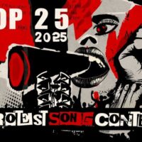 Plakat des diesjährigen Protestsongcontests im Wiener rabenhoftheater
