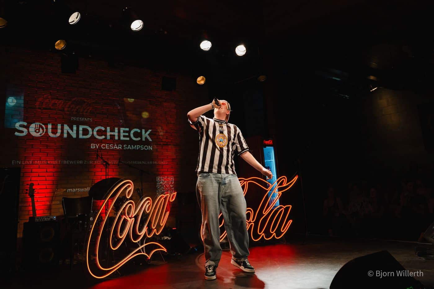 Bild des Auftritts des Rappers Xam beim SOUNDCHECK presented by Coca-Cola