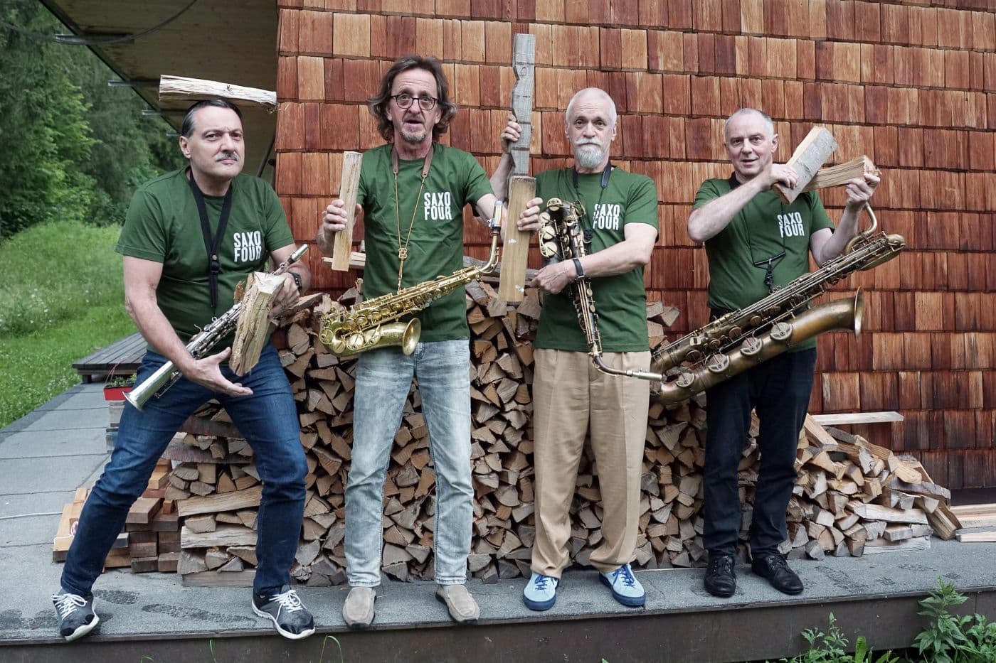 Bild des Quartetts saxofour