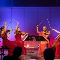 Das Selini Quartet beim Finale des mdw great talent award im Joseph Haydn-Saal der mdw (c) (c) mdw Stephan Polzer