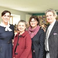 Singendes Klassenzimmer - VS Leopoldskron-Moos;Landesrätin Maria Hutter, Birgit Heinrich, Bildungsdirektion, Franziska Wannder, Volkschuldirektorin Leopoldskron-Moos, Michael Seywald, Pädagogisch-Künstlerischer Landesdirektor Musikum SalzburgFoto: Land Salzburg/Monika Rattey
