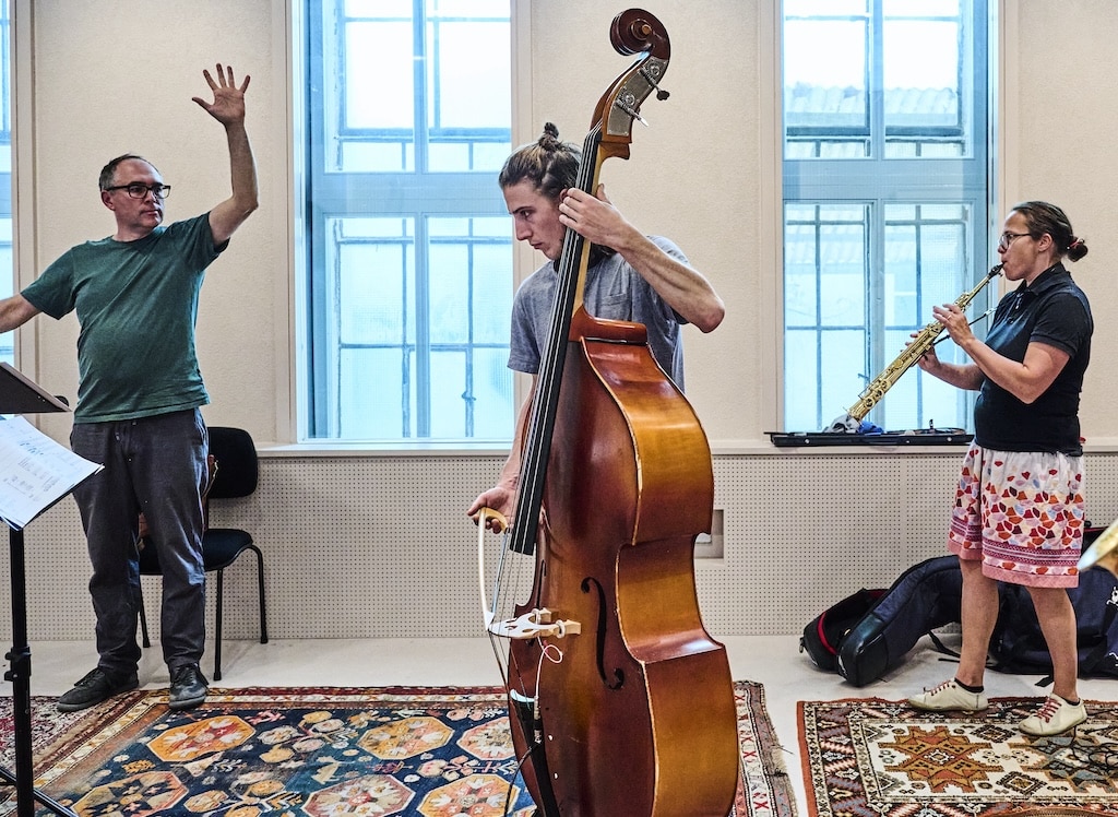 Probe für das Käfigkonzert