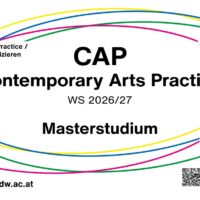 Sujet Masterstudiengang Contemporary Arts Practice