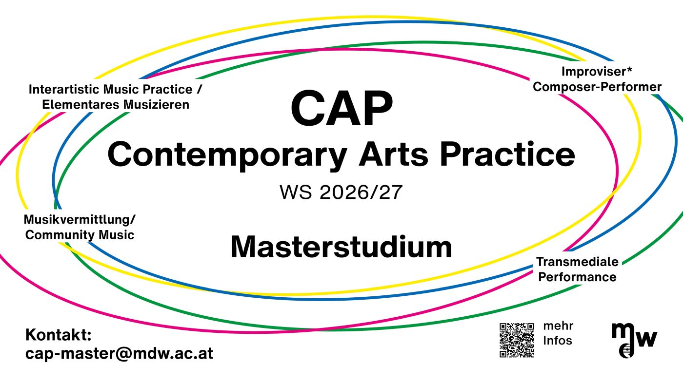 Sujet Masterstudiengang Contemporary Arts Practice
