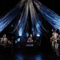 Die Band AMANDA bei einem Live-Auftritt.