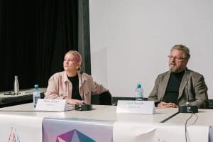 Waves Vienna Conference 2019: "Banning Content of Dubious Performers" Maria Scharl, Ivan Novak (c) Matthias Schuch