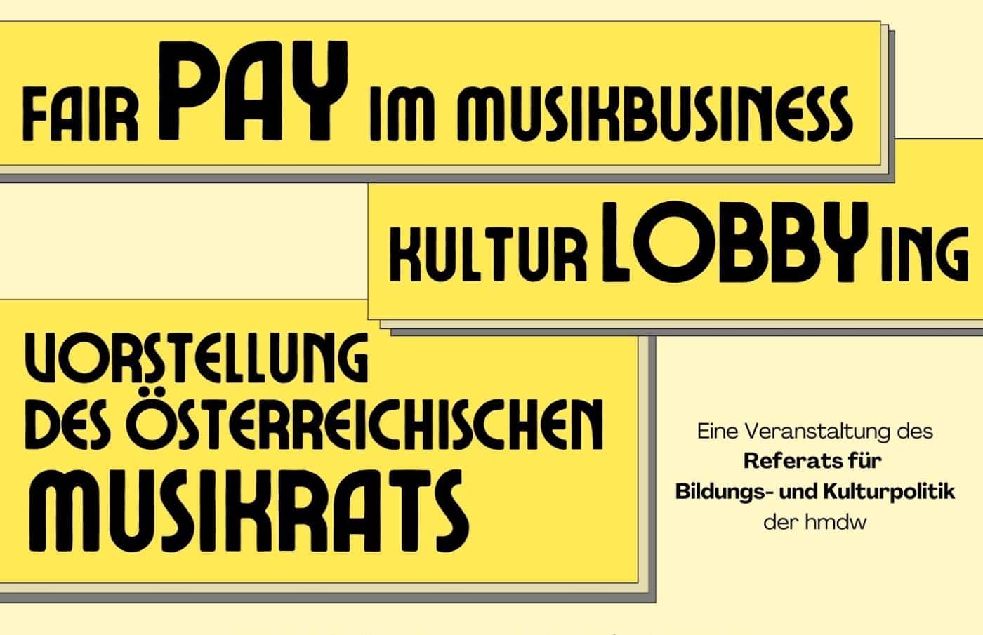 Plakat des Workshops Fair Pay
